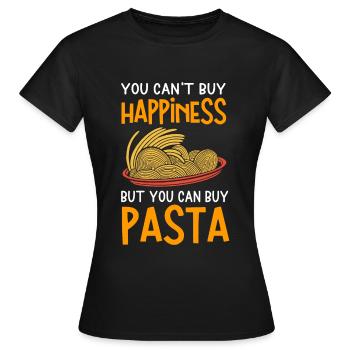 Pasta - Frauen T-Shirt - Schwarz - Vorne - AI Model Female 172 dark (172cm)