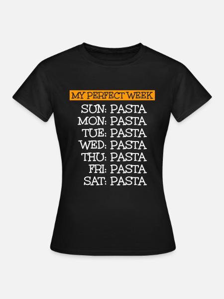 Pasta - Frauen T-Shirt - Schwarz