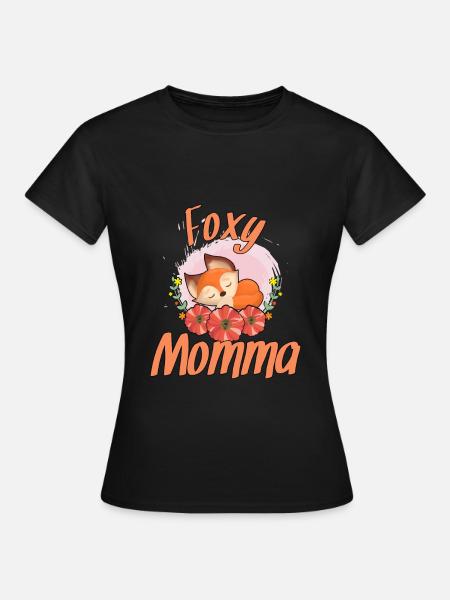 Fuchsige Mama - Frauen T-Shirt - Schwarz