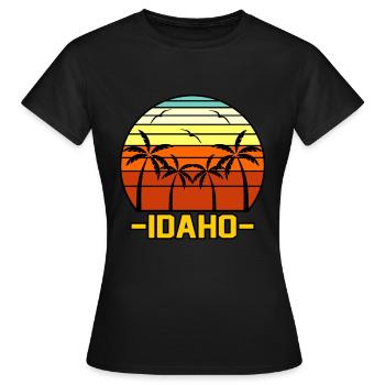 Idaho Explore Cadeau - T-shirt Femme - noir - Devant - AI Model Female 172 dark (172cm)