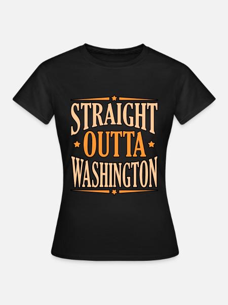 Washington reisegeschenk - Frauen T-Shirt - Schwarz