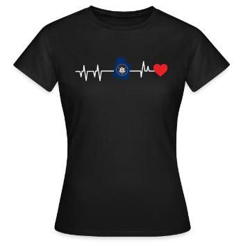 Utah - Frauen T-Shirt - Schwarz - Vorne - AI Model Female 172 dark (172cm)