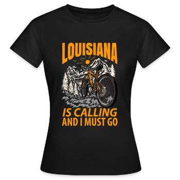 Louisiana abenteurer geschenk - Frauen T-Shirt - Schwarz - Vorne - AI Model Female 172 dark (172cm)