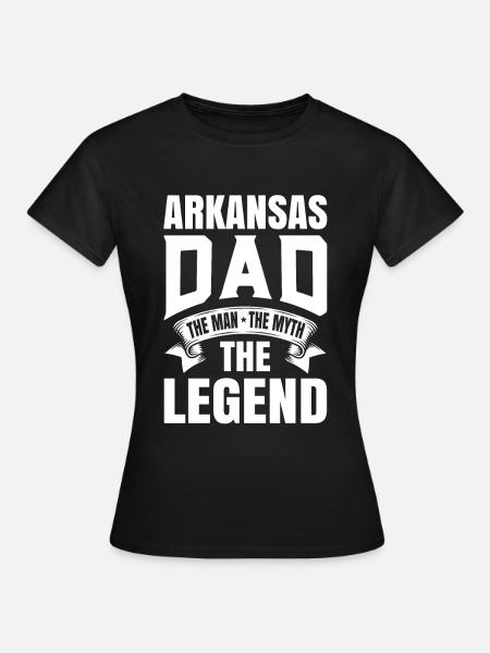 Arkansas Papa Geschenk - Frauen T-Shirt - Schwarz