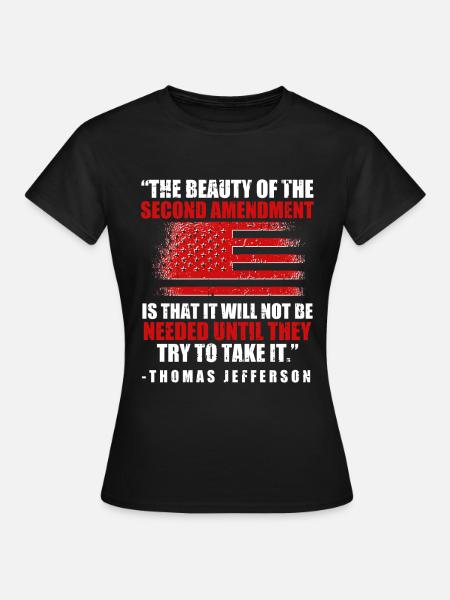 Thomas Jefferson - Frauen T-Shirt - Schwarz
