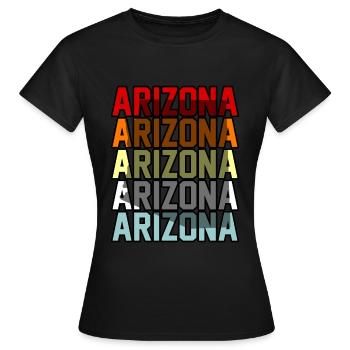 Cadeau de résident de l’Arizona - T-shirt Femme - noir - Devant - AI Model Female 172 dark (172cm)