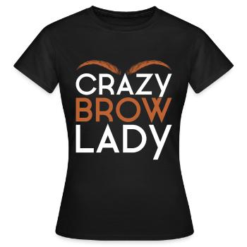 Augenbrauen Kosmetikerin Geschenk Brow Artist - Frauen T-Shirt - Schwarz - Vorne - AI Model Female 172 dark (172cm)