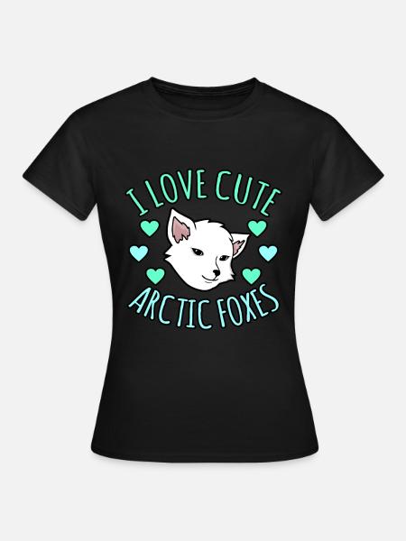 Polarfuchs - Frauen T-Shirt - Schwarz