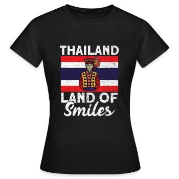 Thailand - Frauen T-Shirt - Schwarz - Vorne - AI Model Female 172 dark (172cm)