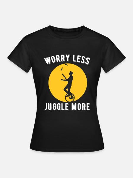 Jonglieren - Frauen T-Shirt - Schwarz