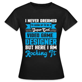 Video Game Designer - Frauen T-Shirt - Schwarz - Vorne - AI Model Female 172 dark (172cm)
