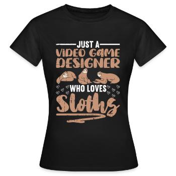 Video Game Designer - Frauen T-Shirt - Schwarz - Vorne - AI Model Female 172 dark (172cm)