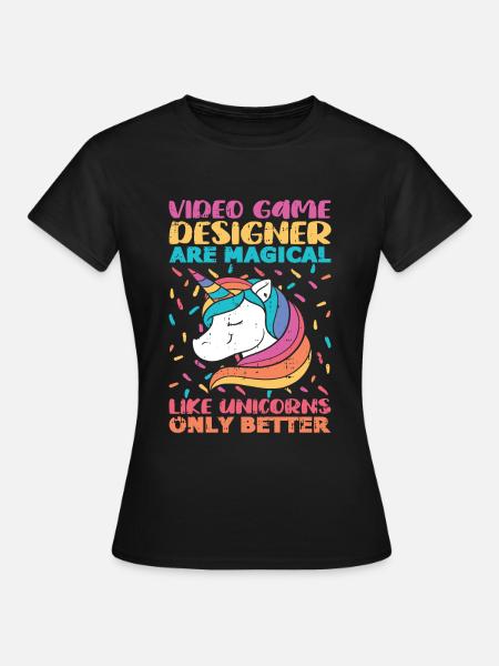 Video Game Designer - Frauen T-Shirt - Schwarz
