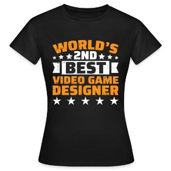 Video Game Designer - Frauen T-Shirt - Schwarz - Vorne - AI Model Female 172 dark (172cm)