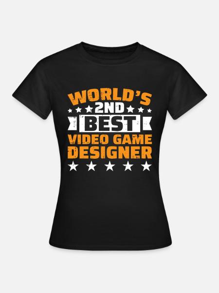 Video Game Designer - Frauen T-Shirt - Schwarz