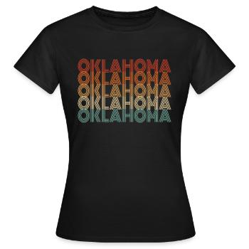 Cadeau d’un résident de l’Oklahoma - T-shirt Femme - noir - Devant - AI Model Female 172 dark (172cm)