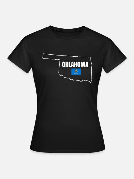 Oklahoma haus geschenk - Frauen T-Shirt - Schwarz