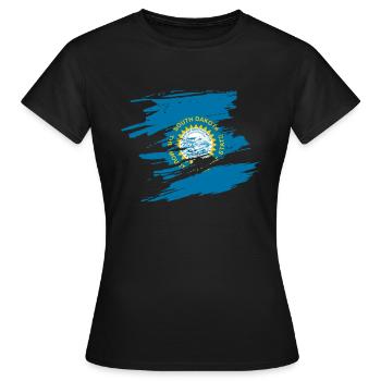 Cadeau à la maison du Dakota du Sud - T-shirt Femme - noir - Devant - AI Model Female 172 dark (172cm)