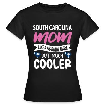Cadeau maman caroline du Sud - T-shirt Femme - noir - Devant - AI Model Female 172 dark (172cm)
