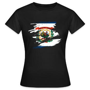 Geschenk Für Einwohner Von West Virginia - Frauen T-Shirt - Schwarz - Vorne - AI Model Female 172 dark (172cm)
