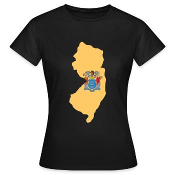 New Jersey Hausgeschenk - Frauen T-Shirt - Schwarz - Vorne - AI Model Female 172 dark (172cm)