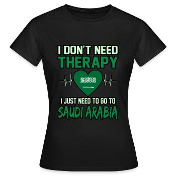 Saudi-arabien - Frauen T-Shirt - Schwarz - Vorne - AI Model Female 172 dark (172cm)