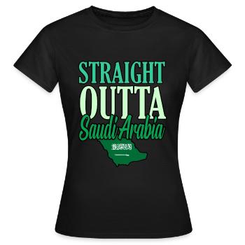 Saudi arabien - Frauen T-Shirt - Schwarz - Vorne - AI Model Female 172 dark (172cm)