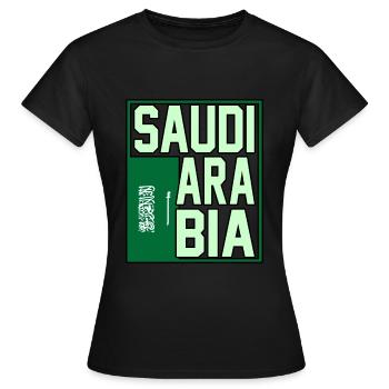 Saudi arabien - Frauen T-Shirt - Schwarz - Vorne - AI Model Female 172 dark (172cm)