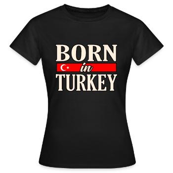 Turquie - T-shirt Femme - noir - Devant - AI Model Female 172 dark (172cm)