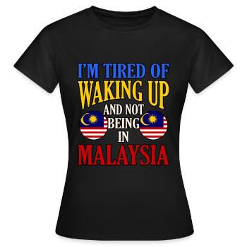 Malaisie - T-shirt Femme - noir - Devant - AI Model Female 172 dark (172cm)
