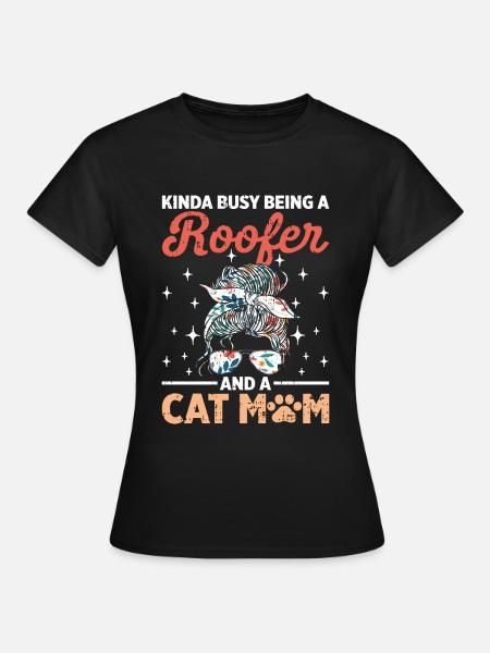 Bauarbeiter Dachdecker Geschenkidee - Frauen T-Shirt - Schwarz