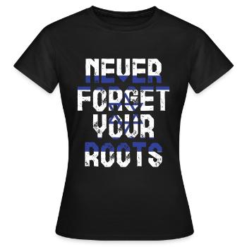 Chypre - T-shirt Femme - noir - Devant - AI Model Female 172 dark (172cm)