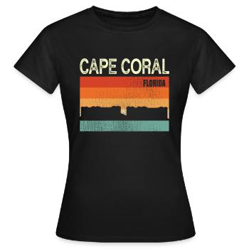 Cape Coral Floride - T-shirt Femme - noir - Devant - AI Model Female 172 dark (172cm)