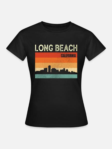 Long Beach Kalifornien - Frauen T-Shirt - Schwarz