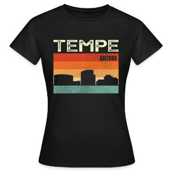 Tempe - T-shirt Femme - noir - Devant - AI Model Female 172 dark (172cm)