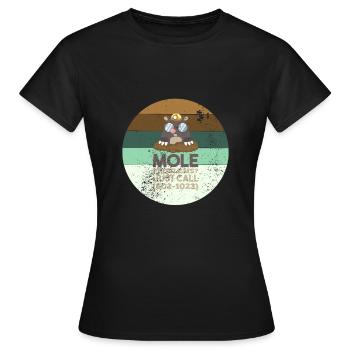 Maulwurf Maulwürfe Chemie - Frauen T-Shirt - Schwarz - Vorne - AI Model Female 172 dark (172cm)