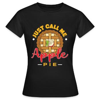 Apple pie - Women's T-Shirt - black - Front - AI Model Female 172 dark (172cm)