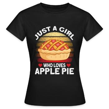Apple pie - Women's T-Shirt - black - Front - AI Model Female 172 dark (172cm)