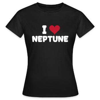 Neptun - Frauen T-Shirt - Schwarz - Vorne - AI Model Female 172 dark (172cm)