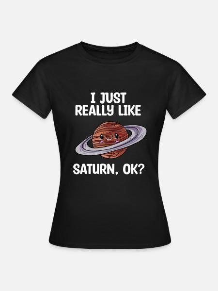 Saturn - Frauen T-Shirt - Schwarz