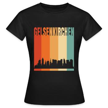 Gelsenkirchen - Frauen T-Shirt - Schwarz - Vorne - AI Model Female 172 dark (172cm)