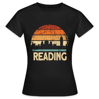 Reading - Women's T-Shirt - black - Front - AI Model Female 172 dark (172cm)