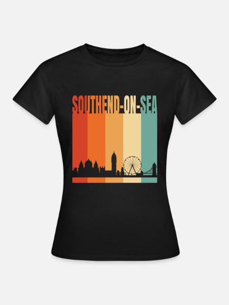 Southend-On-Sea - Frauen T-Shirt - Schwarz