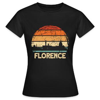 Florence - T-shirt Femme - noir - Devant - AI Model Female 172 dark (172cm)