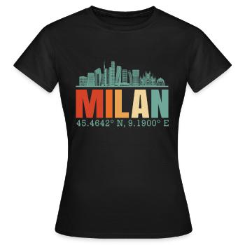 Cerf-volant - T-shirt Femme - noir - Devant - AI Model Female 172 dark (172cm)