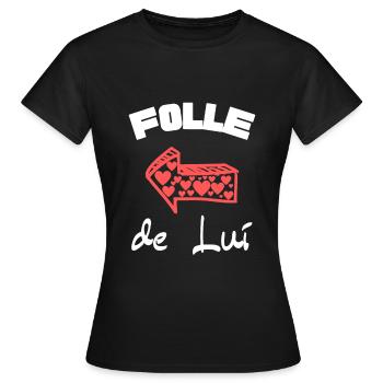 Cadeau Saint Valentin pour Femme - T-shirt Femme - noir - Devant - AI Model Female 172 dark (172cm)