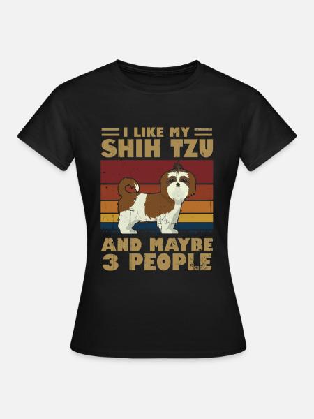 Shih Tzu - Frauen T-Shirt - Schwarz