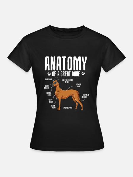 Dänische Dogge - Frauen T-Shirt - Schwarz