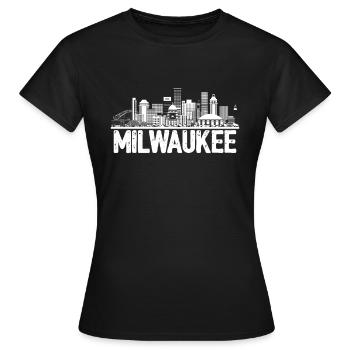 Horizon de Milwaukee - T-shirt Femme - noir - Devant - AI Model Female 172 dark (172cm)