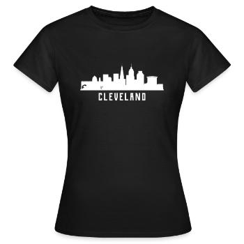 Horizon de Cleveland - T-shirt Femme - noir - Devant - AI Model Female 172 dark (172cm)
